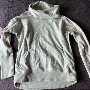 LuluLemon "Dune" Cowl Neck Sporty Pullover Sweatshirt 8